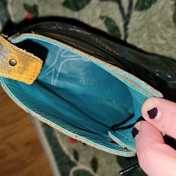 Shimmering Bronze Lace-Up Boots - Picture 6 of 9